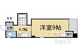 聖光堂ビル 1Kの間取図画像