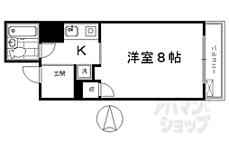 長谷川マンション 1Kの間取図画像