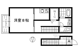 クリアコート 1Kの間取図画像