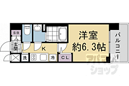 エスリード京都吉祥院 ヴィーナ 1Kの間取図画像
