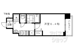 スワンズ京都七条リベルタ 1Kの間取図画像