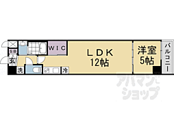 スワンズ京都東寺ガーデン 1LDKの間取図画像