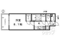 エスリード京都梅小路 1Kの間取図画像