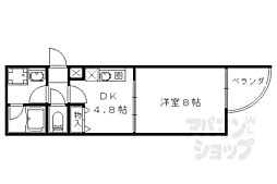 エンゼルコート 1DKの間取図画像