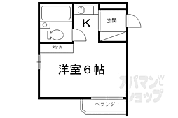 メゾン・ド・パルミエ 1Kの間取図画像