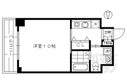 ベラジオ京都駅東 1Kの間取図画像