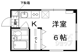 メゾン・ハヤフネ 1Kの間取図画像