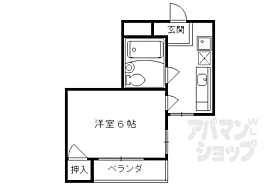 京都府京都市下京区諏訪開町（賃貸マンション1K・3階・18.35㎡） その2