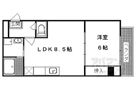 京都府京都市右京区西京極東町（賃貸マンション1LDK・1階・41.00㎡） その2