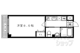 京都府京都市右京区西院清水町（賃貸マンション1K・1階・24.48㎡） その2