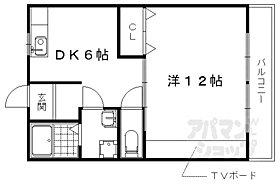 京都府京都市右京区常盤柏ノ木町（賃貸マンション1DK・1階・37.26㎡） その2