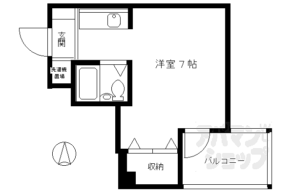 メゾンドソフィア 403｜京都府京都市下京区天使突抜2丁目(賃貸マンション1K・4階・19.50㎡)の写真 その2