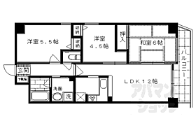 デ・リード京都二条城前 304 ｜ 京都府京都市中京区夷川通堀川東入ル西夷川町（賃貸マンション3LDK・3階・60.23㎡） その2