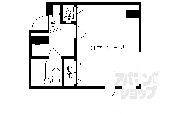 シティファースト四条西洞院 504B｜京都府京都市中京区蟷螂山町(賃貸マンション1K・5階・20.97㎡)の写真 その2