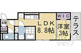 京都府京都市右京区西院清水町（賃貸アパート1LDK・1階・31.48㎡） その2