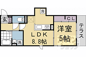 京都府京都市右京区嵯峨天龍寺今堀町（賃貸アパート1LDK・2階・34.79㎡） その2