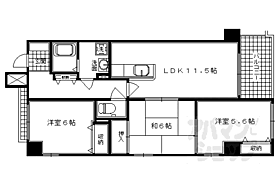 京都府京都市上京区福大明神町（賃貸マンション3LDK・9階・65.75㎡） その2