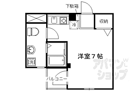 京都府京都市右京区太秦井戸ケ尻町（賃貸アパート1R・3階・21.50㎡） その2