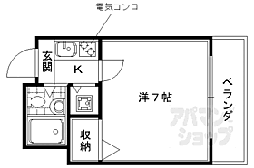 京都府京都市右京区嵯峨天龍寺龍門町（賃貸マンション1K・3階・19.09㎡） その2