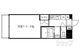 京都府京都市右京区西院月双町（賃貸マンション1K・2階・27.81㎡） その2