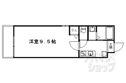 JR東海道・山陽本線 京都駅 徒歩7分の賃貸マンション 3階1Kの間取り
