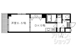グランドパルティール3 1DKの間取図画像