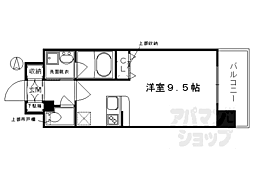 ベラジオ烏丸御池II 4階1Kの間取り