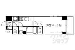 JR東海道・山陽本線 西大路駅 徒歩13分の賃貸マンション 3階1Kの間取り