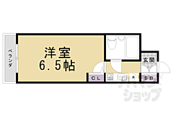 デトム・ワン御所南 1Kの間取図画像