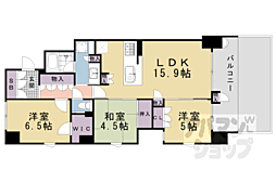 パークホームズ烏丸御池三条町 3LDKの間取図画像