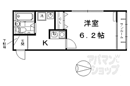 クラシカル志音 1Kの間取図画像