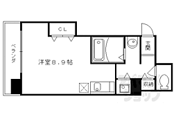 ビレイユ真英deux ワンルームの間取図画像