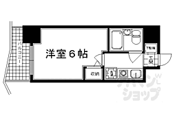 四条大宮シャトー朝日 1Kの間取図画像
