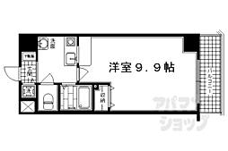 エステムコート御所南2 1Kの間取図画像