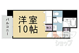 パラーティ21塚本 ワンルームの間取図画像