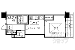 S-FORT二条城前 1DKの間取図画像