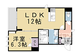 京都府京都市下京区西境町（賃貸マンション1LDK・2階・45.56㎡） その2