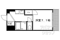 フラット・21 1Kの間取図画像