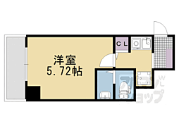 四条大宮シャトー朝日 1Kの間取図画像