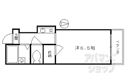セレッソA 1Kの間取図画像