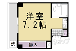 エクセレントビル夷川 ワンルームの間取図画像