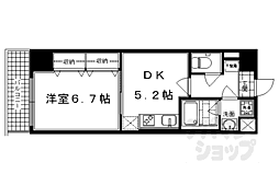 アーバネックス室町 1DKの間取図画像