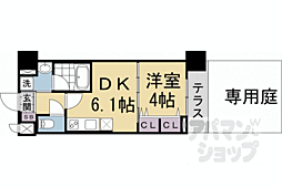 ベラジオ雅び烏丸十条2 1DKの間取図画像