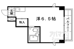 コーポ高倉 ワンルームの間取図画像