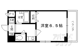 プレサンス京都二条城前 1Kの間取図画像