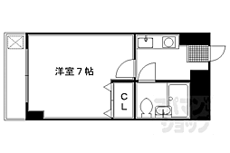 ハイム八坂 1Kの間取図画像
