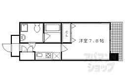 エニータイム 1Kの間取図画像