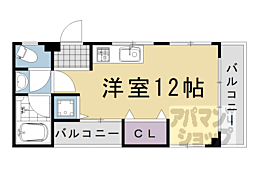 FORCETOMINOKOJI ワンルームの間取図画像