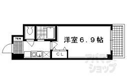 プレサンス京都二条城前 1Kの間取図画像