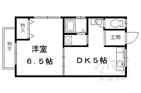 ハイツ和泉 2F-3 ｜ 京都府京都市右京区嵯峨広沢御所ノ内町（賃貸アパート1DK・2階・28.35㎡） その2